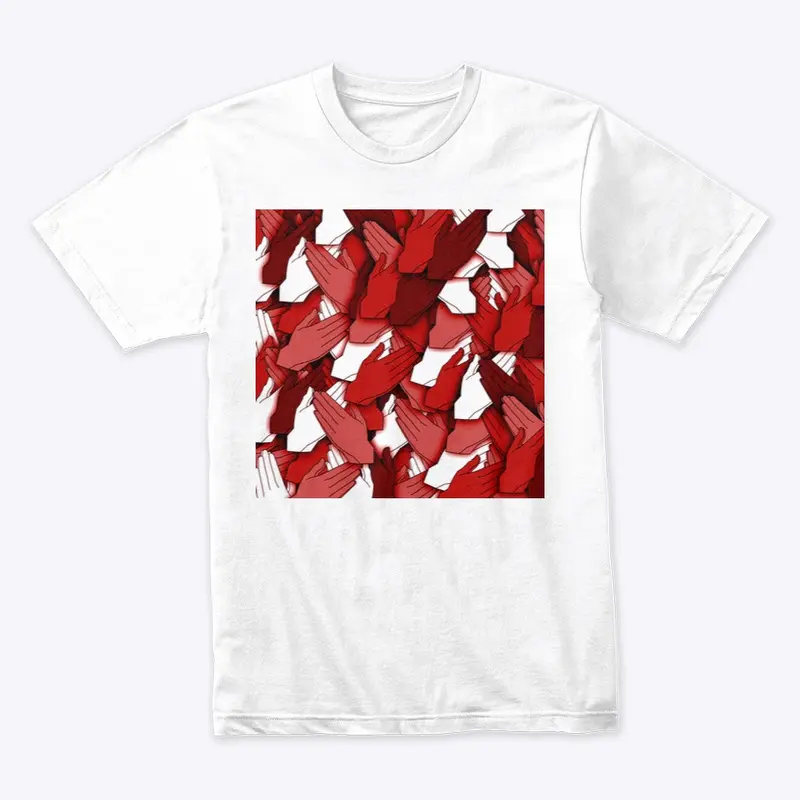 Praying Hands Collage Graphic T-Shirt