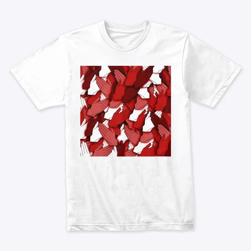 Praying Hands Collage Graphic T-Shirt