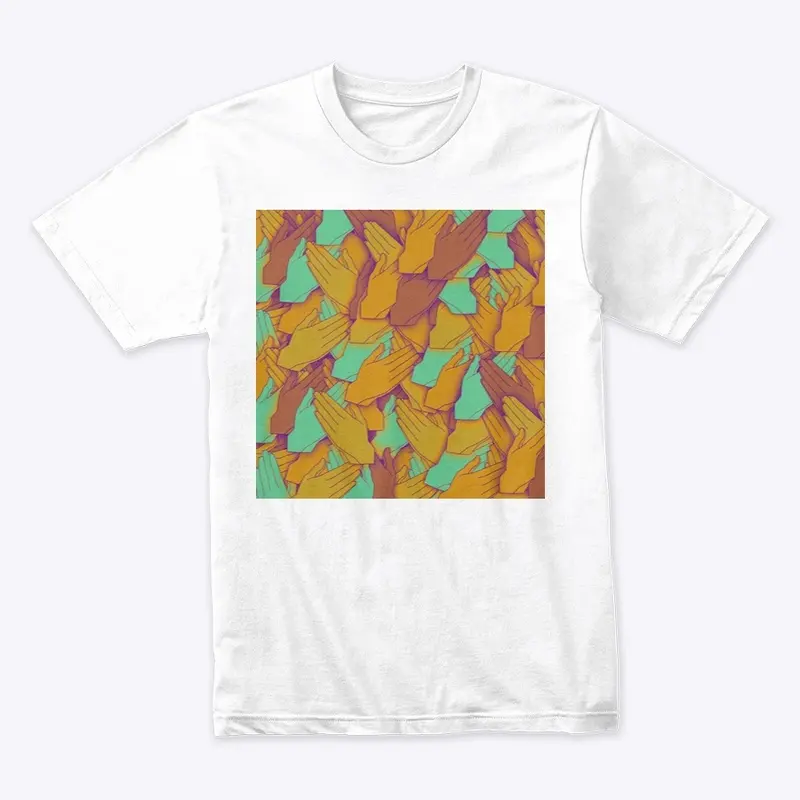 Praying Hands Collage Graphic T-Shirt